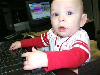 Jack Butler, about 6 months old, never too young to get into the business